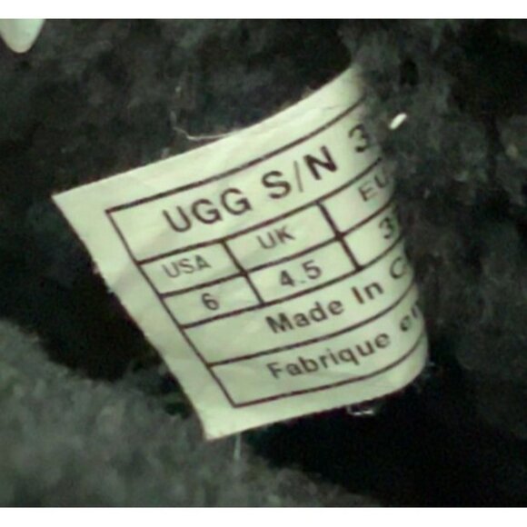 Women's‎ UGG Classic Short Black Sequin Winter Boot SZ: 6 - Picture 7 of 9